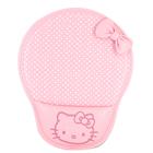 Cute <span class=keycolor>Kitty</span> Leather Mouse Pad with Wrist Pad (Pink)