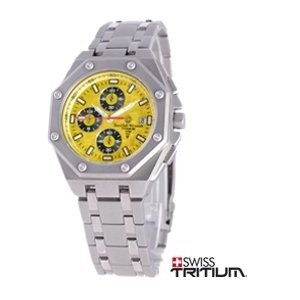 Smith & Wesson SWW-93T-YLW Diplomat Watch Tritium 37mm Titanium Chronograph Yellow