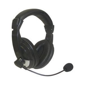 Stereo Headphones with Boom Microphone