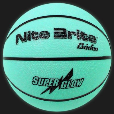 Baden Nite Brite 28.5-Inch Glow in the Dark Rubber Basketball, Matt's Music  N More