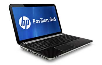 HP Pavilion dv6-6110us Notebook PC Front Left View