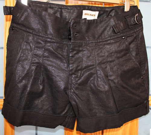 DIESEL ROKKET Shorts Womens Shiny Cotton 26size 8DK NWT