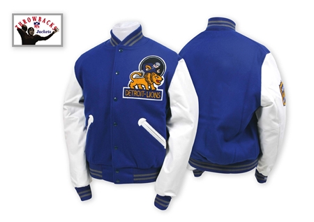 detroit lions mitchell and ness jacket