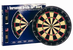 BRISTLE DART BOARD & DARTS, Tournament, NEW , Free Post