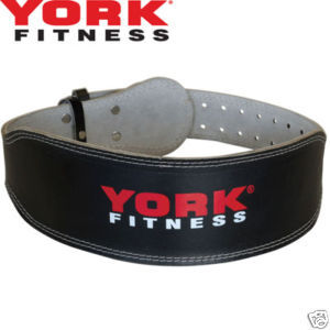 YORK LEATHER BELT, WEIGHT TRAINING ,PADDED, FREE POST 