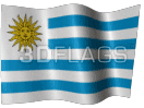 Large animated Uruguayan flag graphic for a white background Large animated Uruguayan flag graphic for a white background