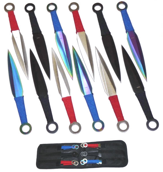 12 Pc Set Throwing Knives M8088-12TRP