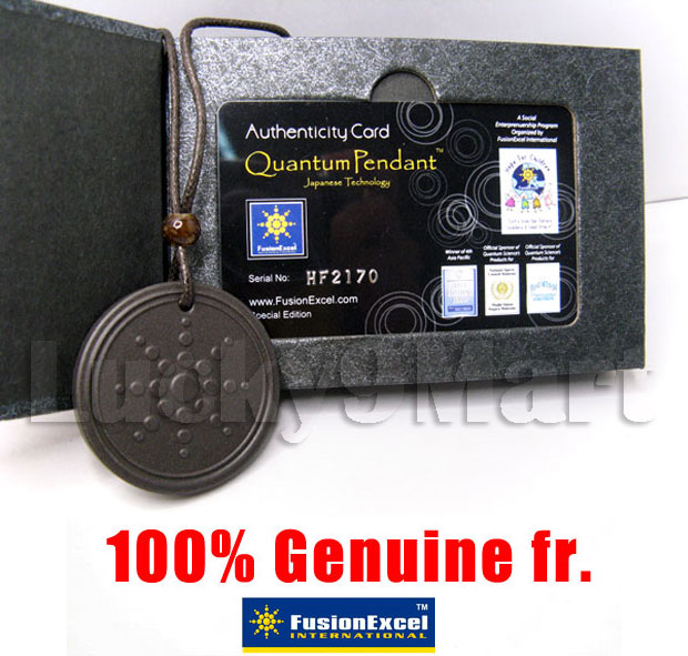 authentic fusionexcel quantum pendant