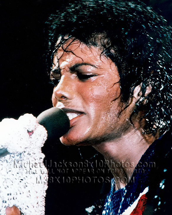 MICHAEL JACKSON BAD TOUR UPCLOSE (1) RARE 8x10 PHOTO