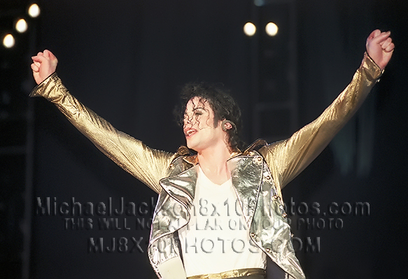 MICHAEL JACKSON  HISTORY TOUR OPENARMS (3) RARE 8x10 PHOTOS