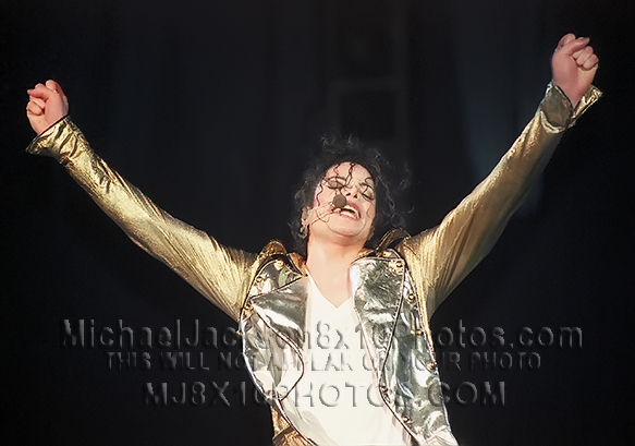 MICHAEL JACKSON  HISTORY TOUR OPENARMS (3) RARE 8x10 PHOTOS