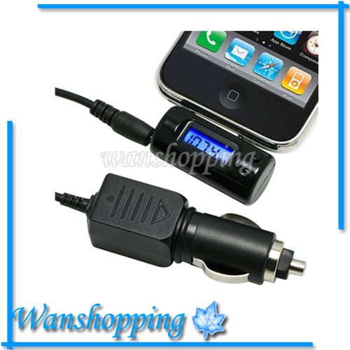 FM Transmitter+Car Adapter Charger for iPod Touch