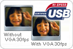 Hi-speed USB certified webcam