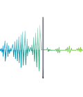 Noise-canceling mic with auto-mute