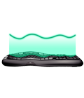 Wave-shaped key frame