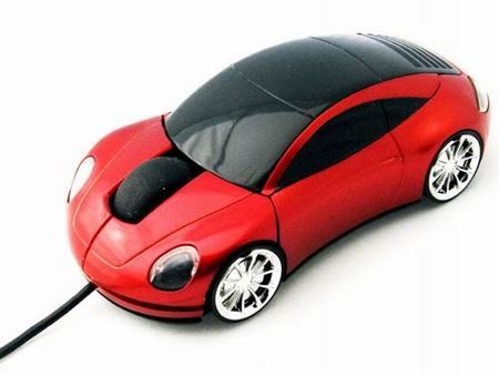 Porsche Sports Car Mouse USB Optical Fashion PC Red