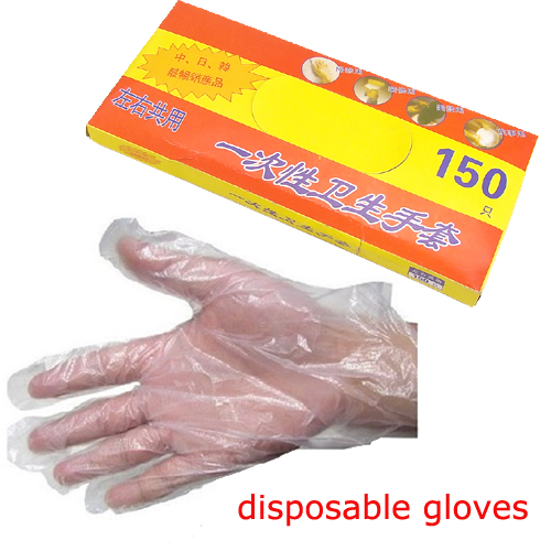 150  Plastic Gloves Disposable Restaurant home Sanitary