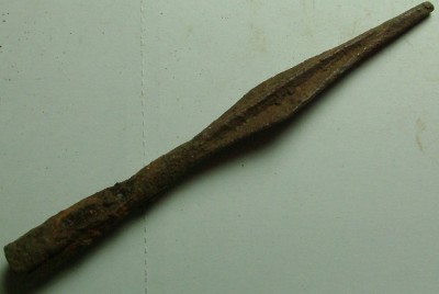 Gloriaromanorvm : Rare Roman Iron Ballista Bolt Head  Intact Quad Bladed