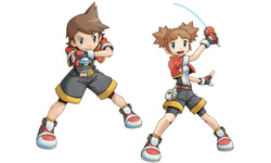 Boy and girl ranger in 'Pokémon Ranger: Shadows of Almia'