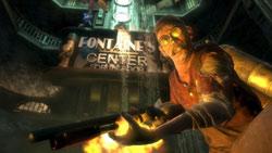 Crazed shotgun-wielding enemy from BioShock 2