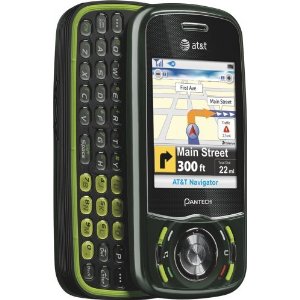 Pantech Matrix C740 Phone, Black/Green (AT&T)