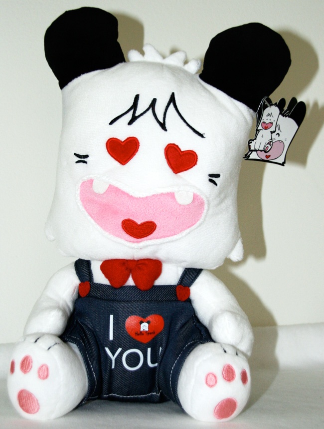 PELUCHE HELLO SPANK CAMICI/CUORE TI VOGLIO BENE/TI AMO 38 CM