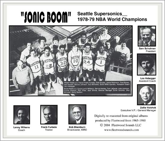 197879 Seattle Supersonics Sonic Boom CD , FleetwoodSounds