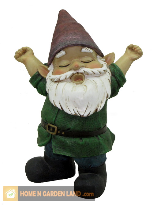 Gnome Statue Figure 8' 8 in Yawning Garden