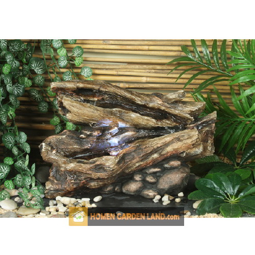 Fountain Two logs 14' 14 In Decor