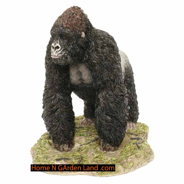 Gorilla Figurine Statue 10' 10 In  Decor