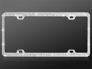Picture of Chrome Coating Metal With Double Row White Diamond