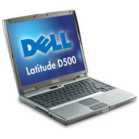 Clearance Laptops: Dell D500 Centrino 1.3Ghz Laptop - 512Mb - 20GB - CD-ROM - Wi Fi - XP Pro