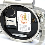 M64 Stainless Steel Quad Band Phone Watch