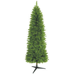 Foldable Slim Narrow Christmas Xmas Tree  6ft 6"   