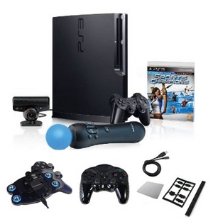  Sony Playstation 3 320GB Move "Mega Bundle"- Controller, Charger, and More (PS3-320GB-MOVE-MEGA-BUNDLE) 