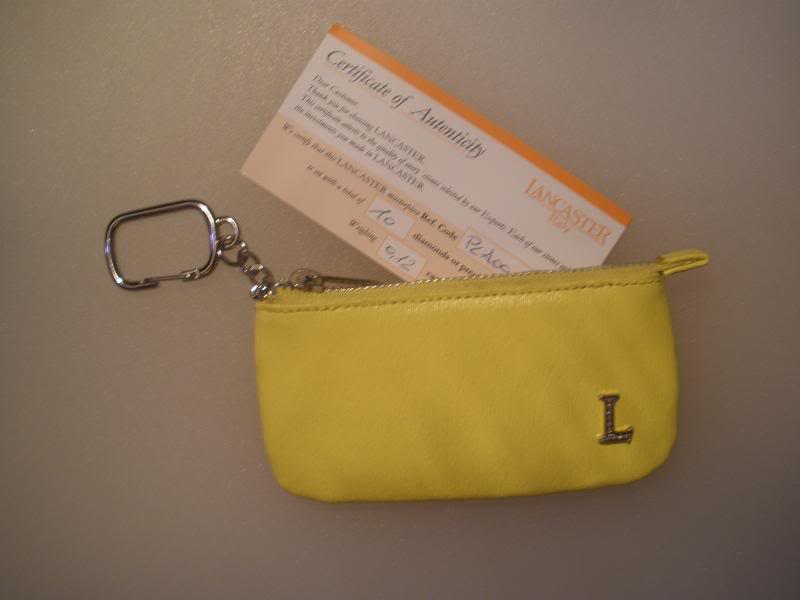 YELLOWLANCASTERPURSEKEYHOLDER