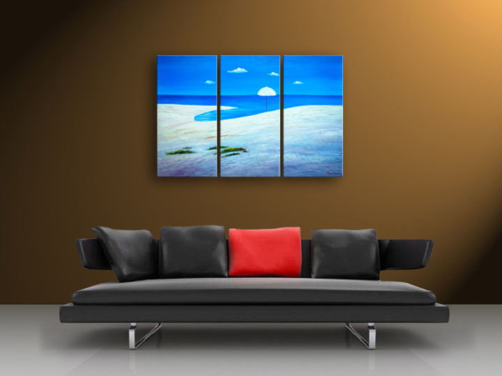 A080 - 60" FRAMED ORIGINAL MODERN ABSTRACT ART OIL PAINTING