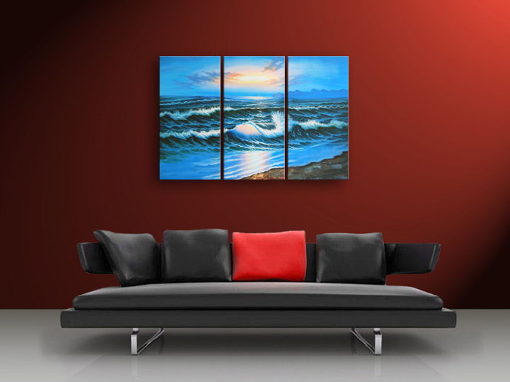 A140 - 60" FRAMED ORIGINAL MODERN ABSTRACT ART OIL PAINTING
