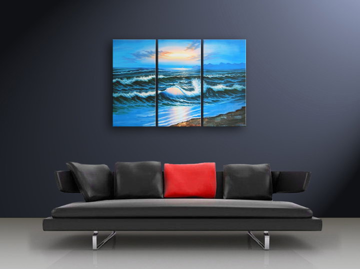 A140 - 60" FRAMED ORIGINAL MODERN ABSTRACT ART OIL PAINTING