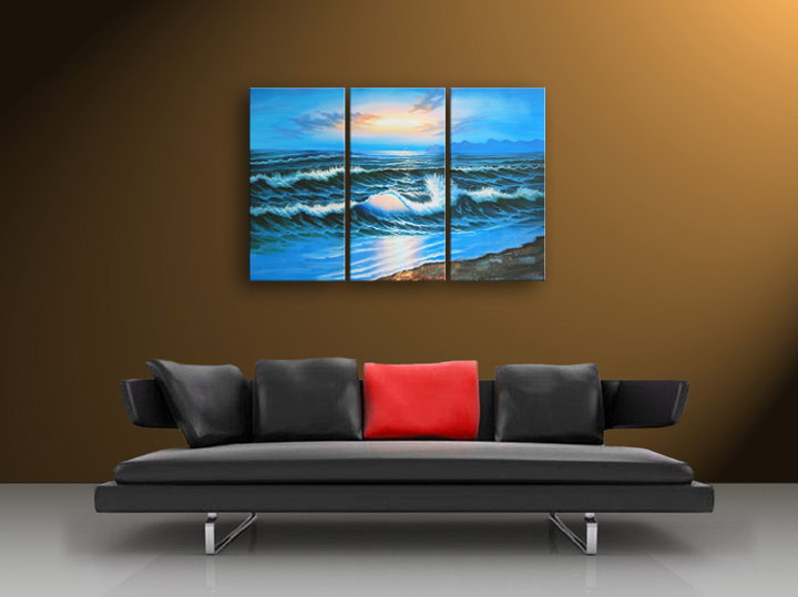 A140 - 60" FRAMED ORIGINAL MODERN ABSTRACT ART OIL PAINTING