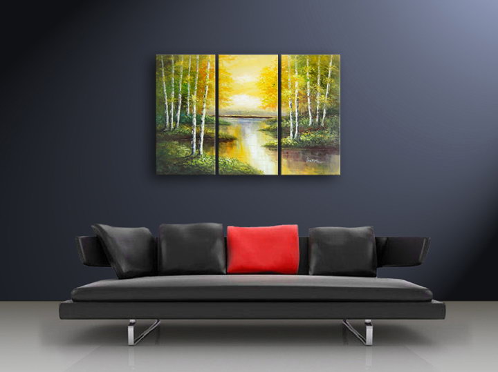 A173 - 60" FRAMED ORIGINAL MODERN ABSTRACT ART OIL PAINTING