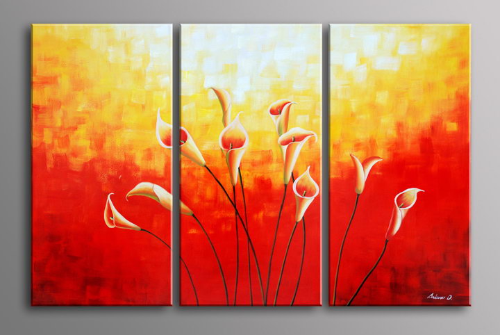 A238 - 60" FRAMED ABSTRACT MODERN Contemporary ART OIL PAINTING
