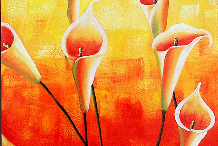 A238 - 60" FRAMED ABSTRACT MODERN Contemporary ART OIL PAINTING
