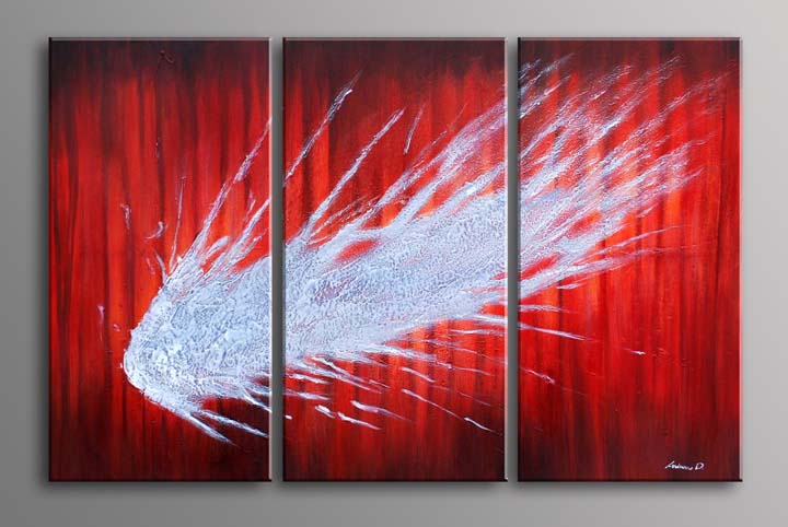 A244 - 60" FRAMED ABSTRACT MODERN Contemporary ART OIL PAINTING