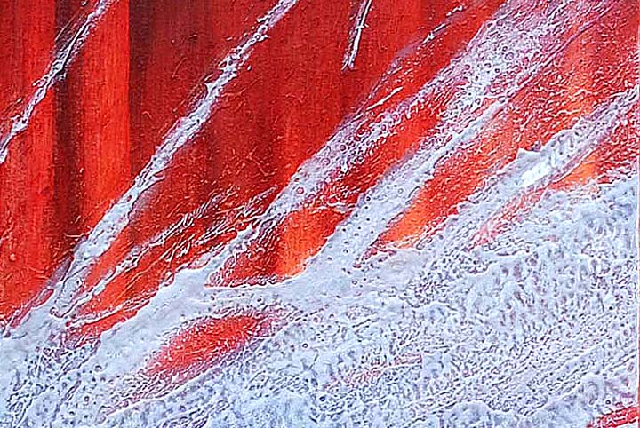 A244 - 60" FRAMED ABSTRACT MODERN Contemporary ART OIL PAINTING