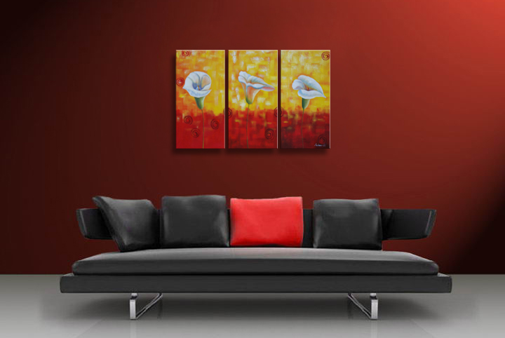 A273 - 60" FRAMED ABSTRACT MODERN Contemporary ART OIL PAINTING