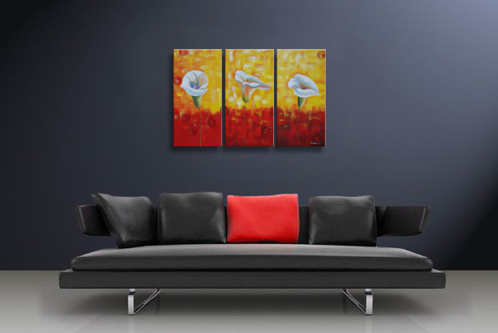 A273 - 60" FRAMED ABSTRACT MODERN Contemporary ART OIL PAINTING