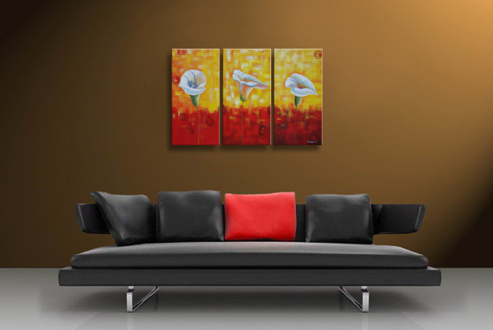 A273 - 60" FRAMED ABSTRACT MODERN Contemporary ART OIL PAINTING