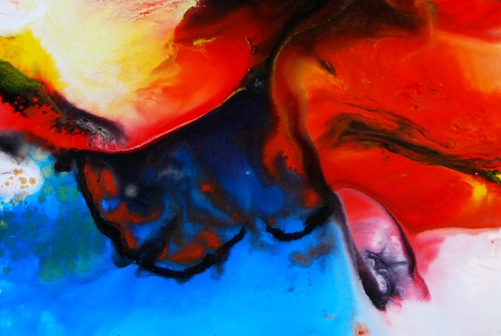B176 - 72" FRAMED abstract art gallery ORIGINAL oil PAINTING 
