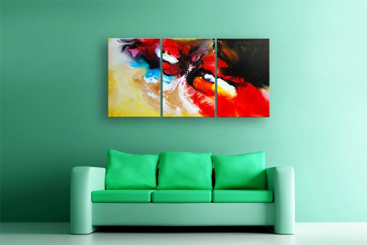 B179 - 72" 72" FRAMED ORIGINAL MODERN ART ABSTRACT OIL PAINTING